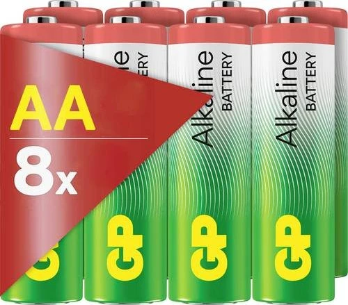 GP Batterien Long Lasting Power Alkaline Mignon AA 1,5 V, 8 St.