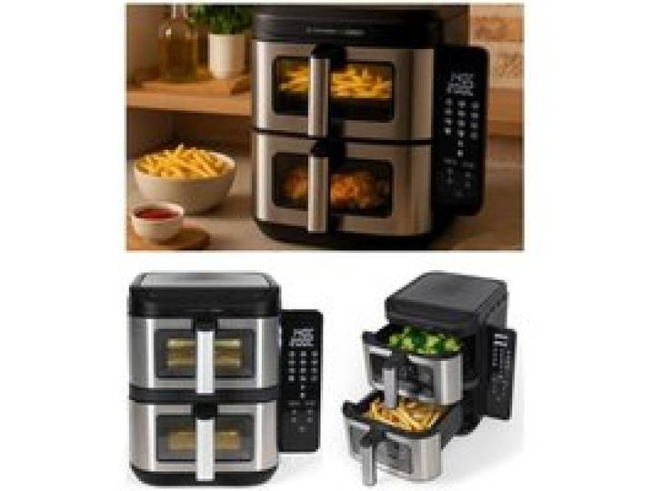 Friteuse Double Numérique - LIVOO - 11L - 2800W - 12 programmes - 200°C