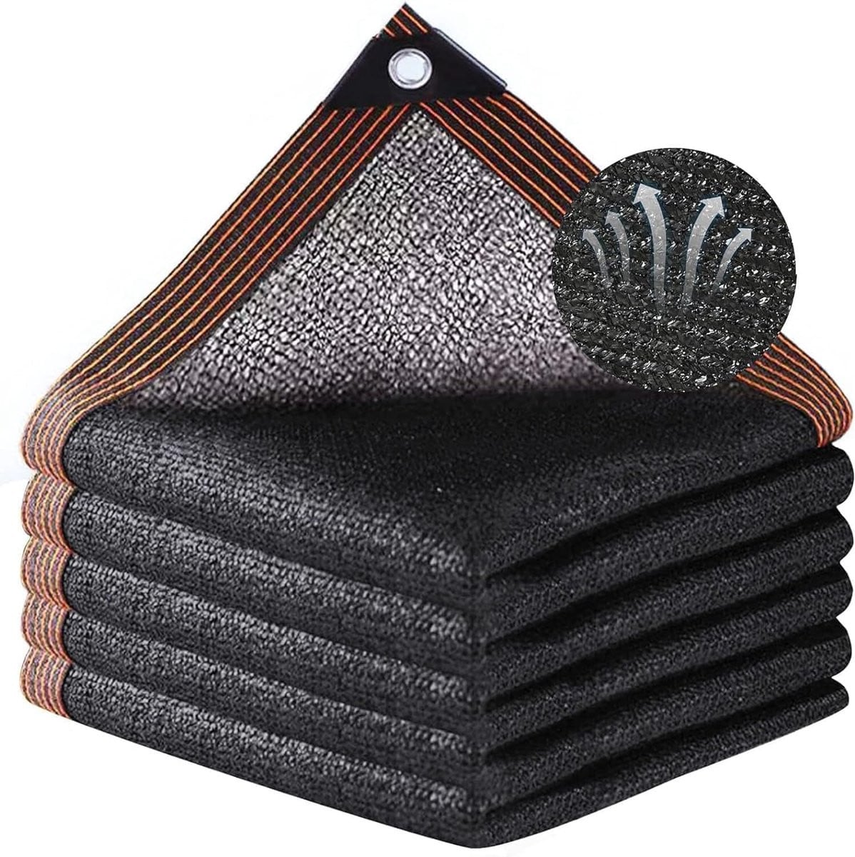VHV Schaduwdoek driehoekig model zwart HDPE