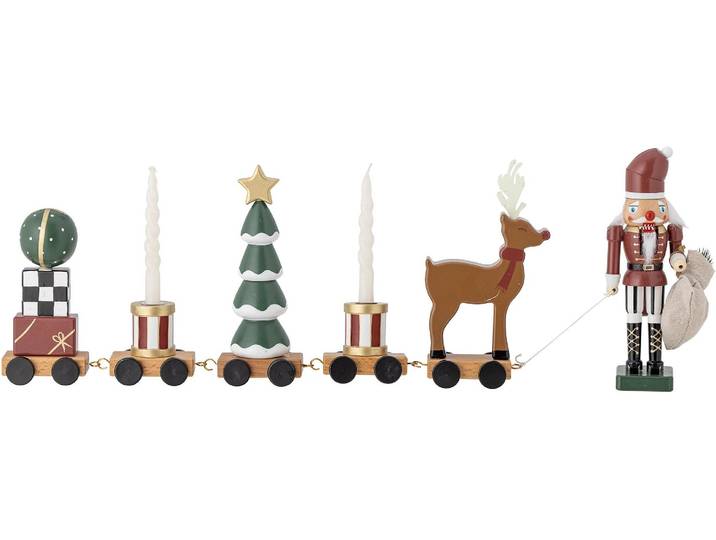 Weihnachtsfigur BLOOMINGVILLE Vadim Nussknacker , bunt (grün), Dekofiguren, Weihnachtsfigur