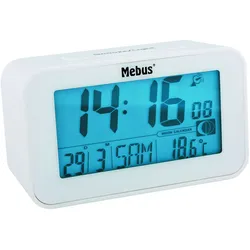 Mebus Digitaler Funkwecker - weiß