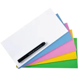 Legamaster 250er-Pack Moderationskarten Whiteboardfolie »Magic-Chart Notes« 7-159494 10 x 2 rot, 20x10 cm