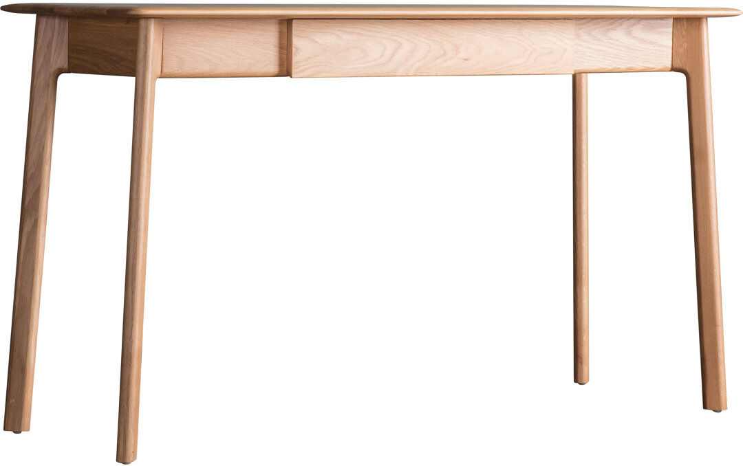 Corrigan Studio Cade Solid Wood Solid Wood Writing Desk Oak 77cm H X 130cm W X 50cm D
