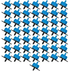 50x Tropfer mit Strömungslabyrinth 2l/h Außgang Emitter 5mm Micro Bewässerung DSE-TOD02-50