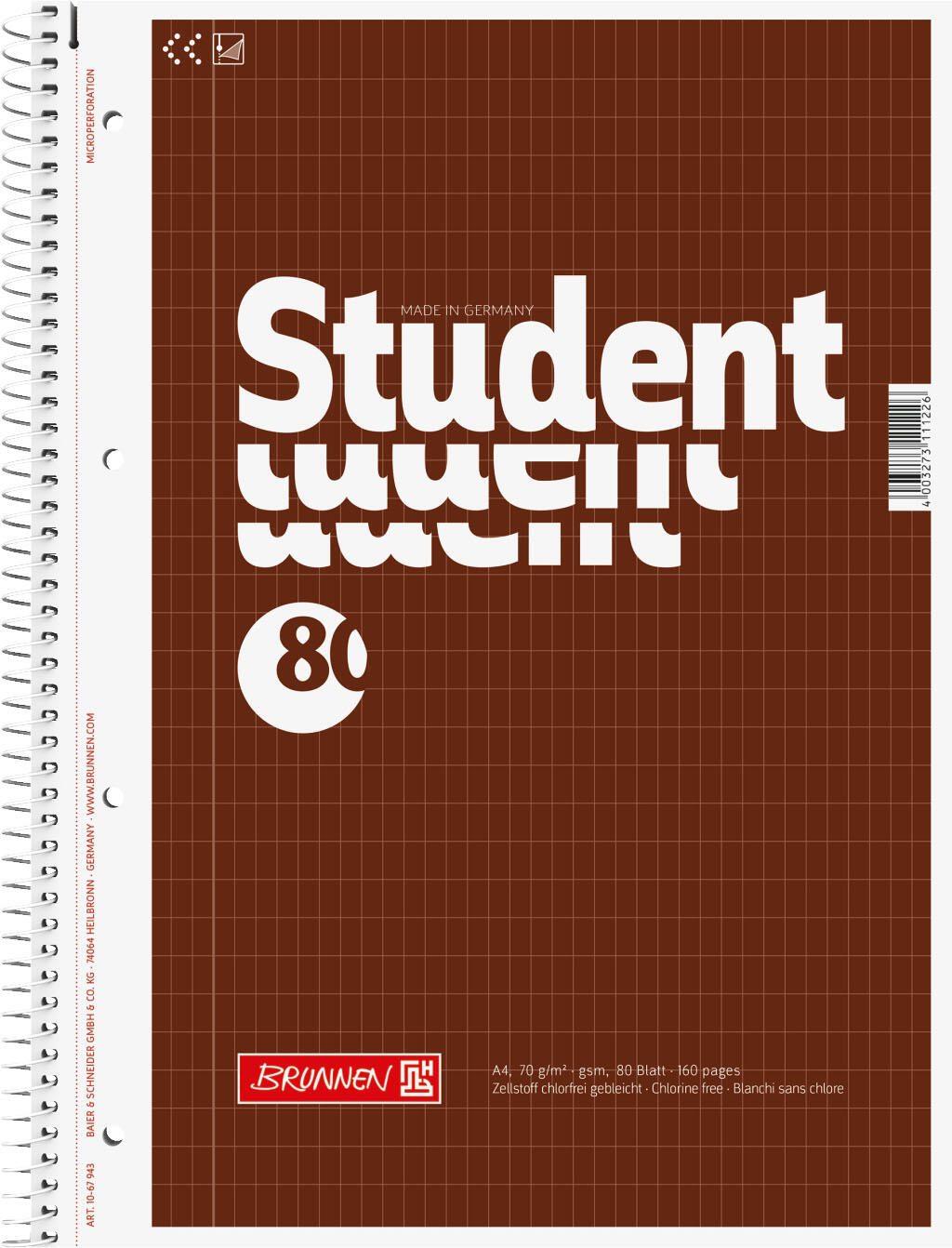 BRUNNEN Collegeblock DIN A4 1069943