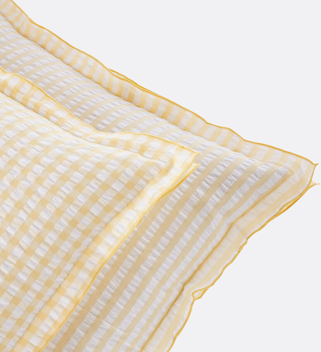 LA REDOUTE INTERIEURS Taie d'oreiller coton seersucker, COTTAGE JAUNE