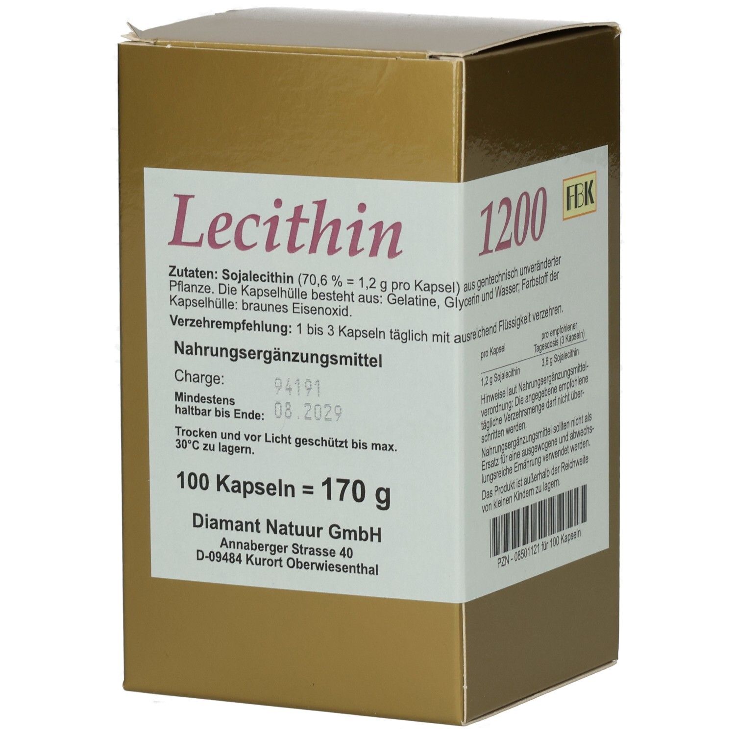 Lecithin 1200 Kapseln 100 St