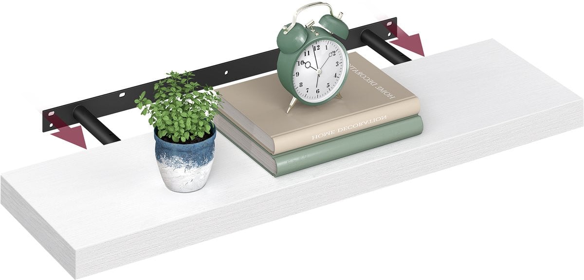 VASAGLE Wandplank voor fotolijsten en decoratie voor woonkamer, kantoor of keuken