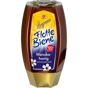 Langnese Honig Flotte Biene, Manukahonig aus Neuseeland, MGO 100+, flüssig, in Spenderflasche, 250 g