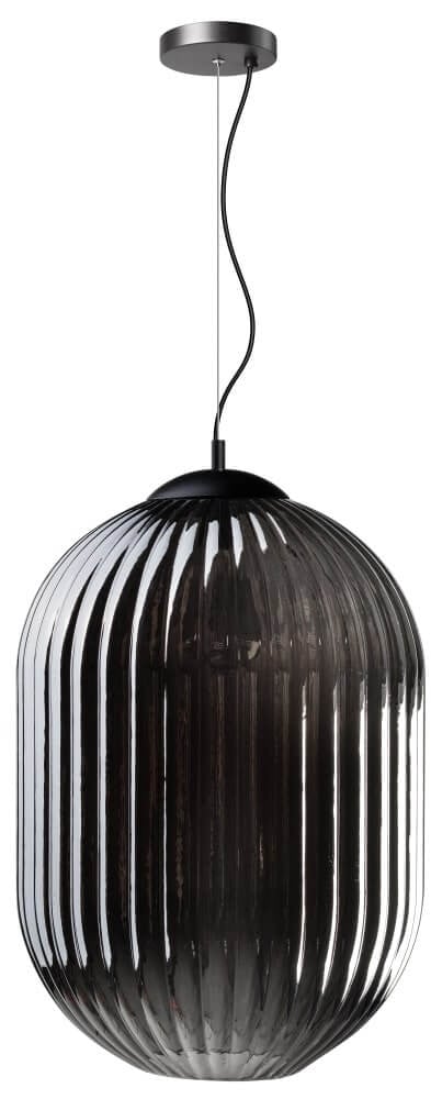 ETH Glamm Spiegelglas hanglamp zwart rond Ø 40 cm