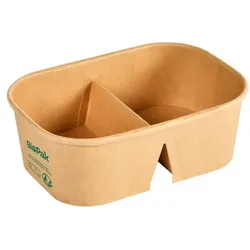 300x DUNI Brick Box Medium 250/250 ml Braun 2-Teilung