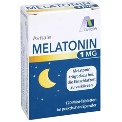 Melatonin 1 mg Mini-Tabletten im Spender