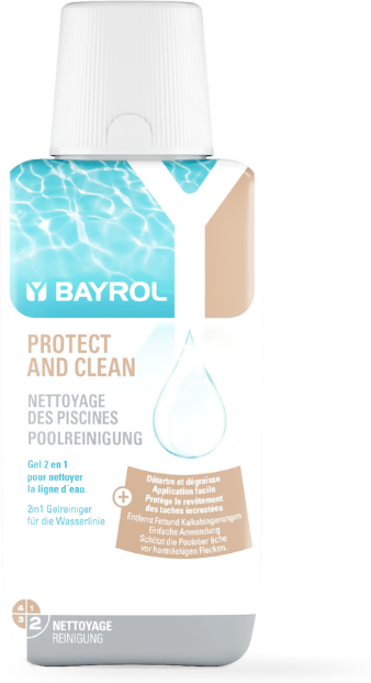 Nettoyant 2 en 1 ligne d'eau Protect & Clean Bayrol - 350 ml