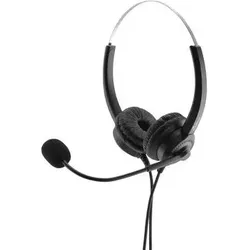 MediaRange MROS304 Kopfhörer & Headset Kabelgebunden Kopfband Büro/Callcenter Schwarz, Silber