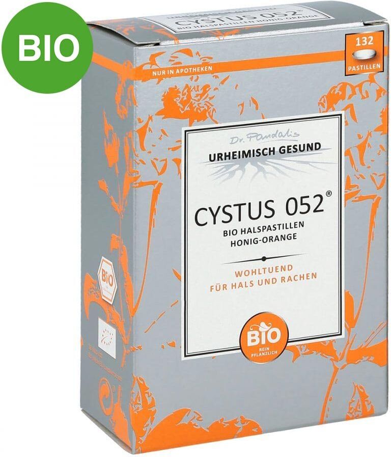 Cystus 052 Bio Halspastillen Honig Orange