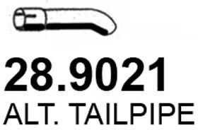 Asso Abgasrohr 289021 Hinten