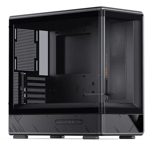 Jonsbo D200 Midi-Tower, mATX, Tempered Glass, Mini Temp Display - schwarz