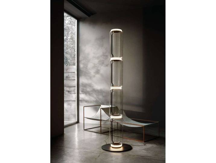 Noctambule F4 Stehleuchte High Cylinder - Flos - Wohnzimmer - Design - Glas - Mehrflammig