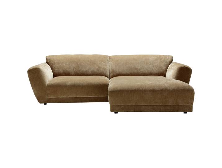 Modernes Ecksofa Miracolo Stoff Braun B 268 cm T 180 cm - Ecksofa