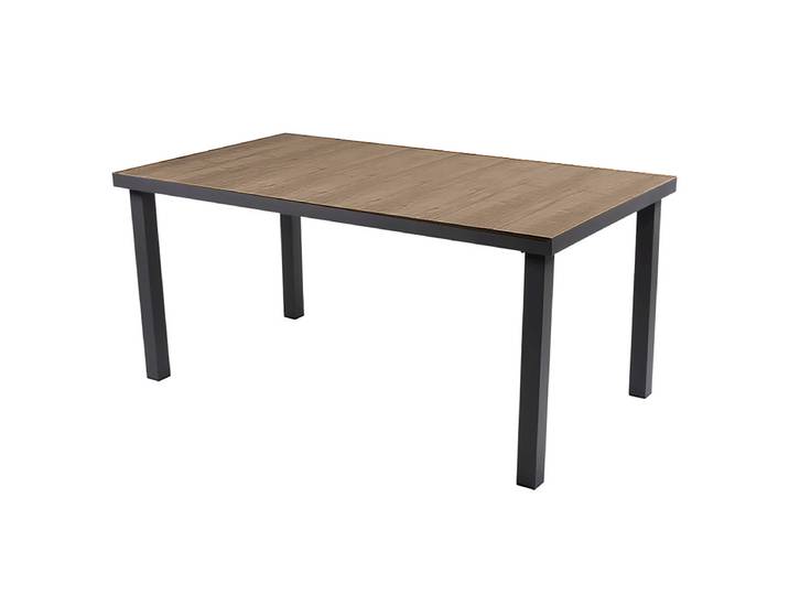 Table de jardin Amelia A Structure : aluminium thermolaqué Plateau de table : céramique 162 x 75 x 90cm Gris