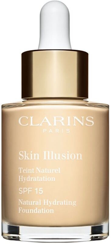 Clarins Skin Illusion Natural Hydrating Foundation aufhellendes, feuchtigkeitsspendendes Make-up SPF 15 Farbton 100.5W Cream 30 ml