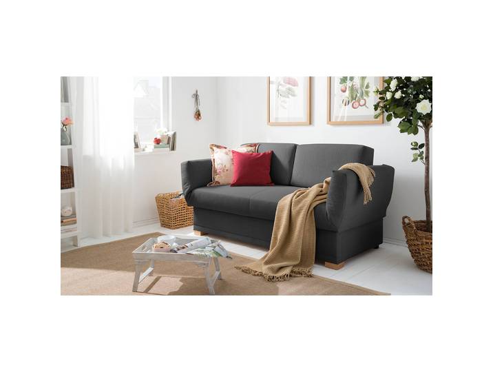 Schlafsofa Gardner II Grau/Anthrazit Webstoff 176 x 84 x 86cm Modern