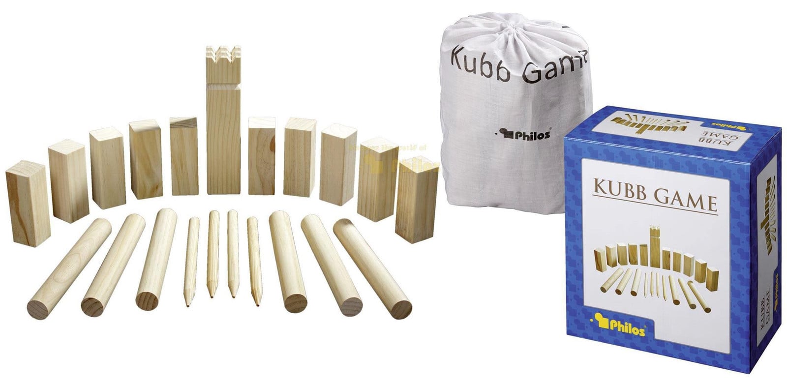 Philos Kubb-spel Zweeds schaakspel van Kieferhout