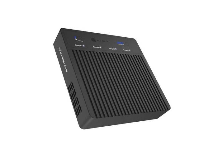 ICY BOX Festplatten-Gehäuse ICY BOX IB-4013MCL-C4, 4 fach Clone und DockingStation für M.2 NVME