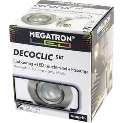 Megatron MT75404 MT75404 Einbauleuchte LED GU10, GU5.3 5.5 W Eisen (gebürstet)