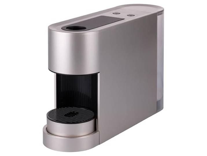 Kaffeekapsel-Espressomaschine, silber und schwarz 1400 Watt