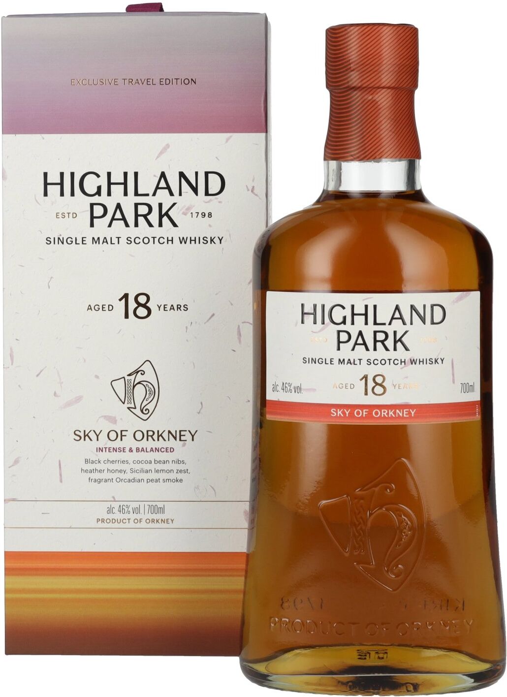 Highland Park 18 Years Old SKY OF ORKNEY Single Malt Scotch Whisky 46% Vol. 0,7l in Geschenkbox