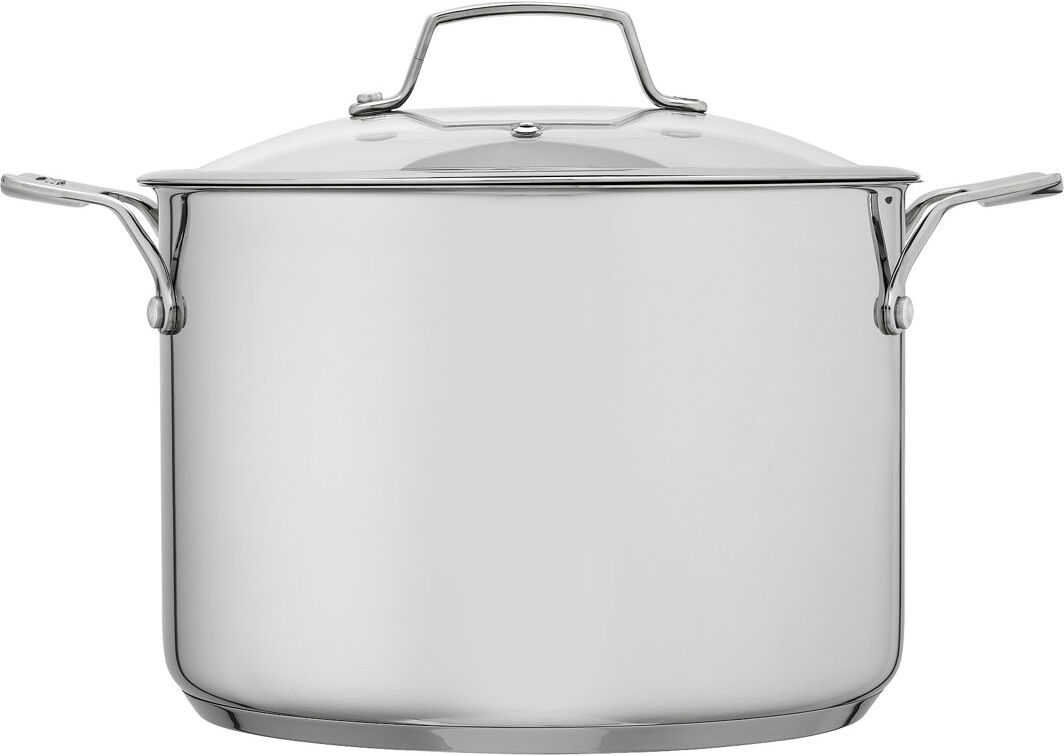 Stellar 18/10 Stainless Steel 24cm Stockpot with Glass Lid Silver 6L