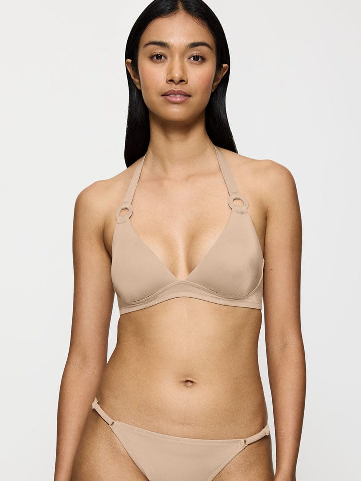 Triumph Bikini-Oberteil "Midnight Swim" in Beige - 38D-Cup