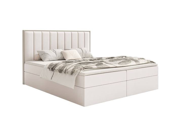 Kontinentales Bett 140x200 cm Togents mit Stauraum und Topper,