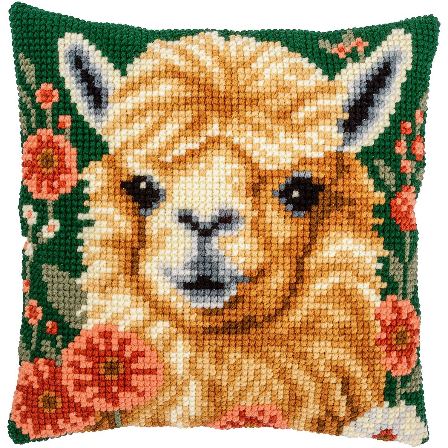 Kreuzstichkissen "Lama"