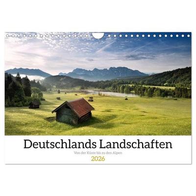 Deutschlands Landschaften 2026 – Von der Küste bis zu den Alpen (Wandkalender 2026 DIN A4 quer), CALVENDO Monatskalender