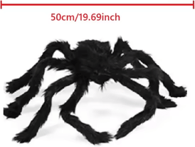 Inspire Curations Giant Halloween Spider Decoration Indoor Outdoor Haunted House Yard Prop 50cm
