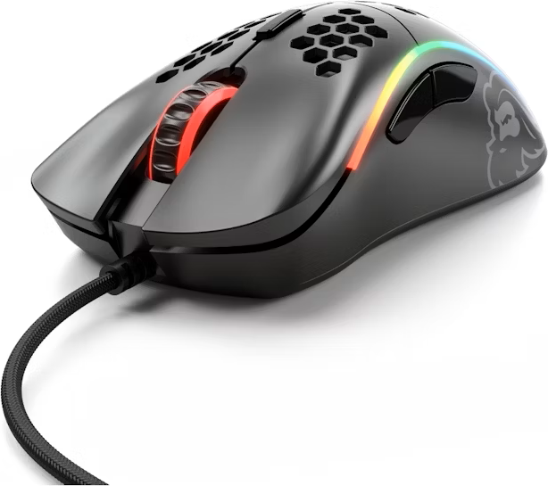 Glorious Model D USB RGB Optical Gaming Mouse – Matte Black, New