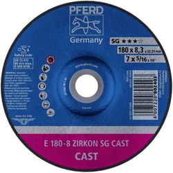 Pferd, Schleifmittel, E 180-8 ZIRKON SG CAST (80)