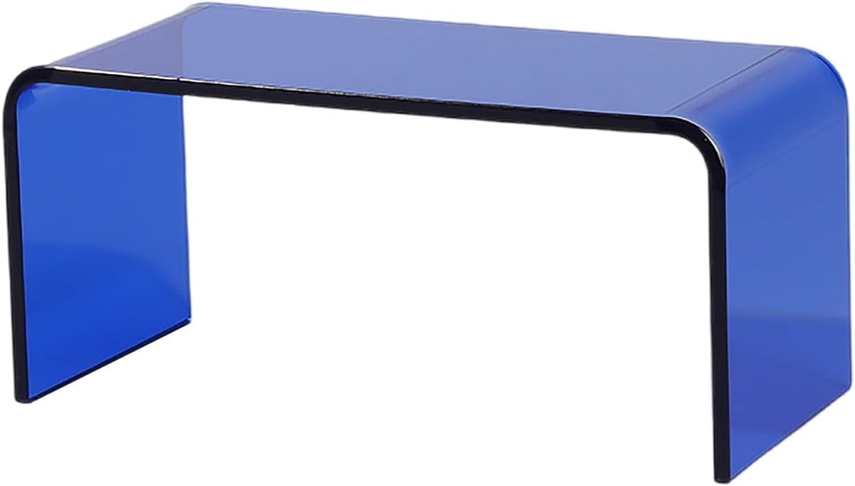 Blauw Acryl Display Riser Presentatie Plateau B/D/H: 22 x 10 x 10 cm