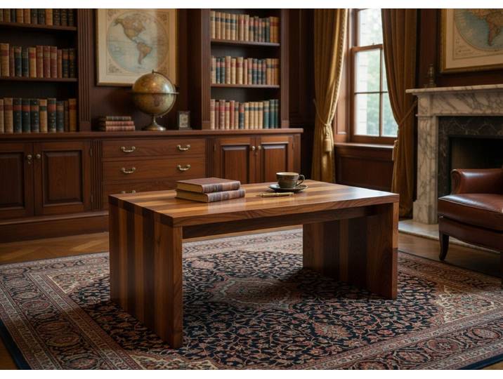 JVmoebel Couchtisch Design Couchtisch aus Holz Braun schlicht und elegant, Made in Europa