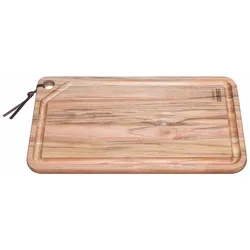Tramontina CHURRASCO Schneide - und Servierbrett aus Teakholz, FSC-zertifiziert, Saftrille, 60 x 36 cm
