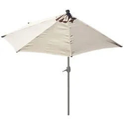Décoshop26 - Halbkreisförmiger Sonnenschirm für Balkon oder Terrasse UV 50+ Polyester/Aluminium 3 kg 270 cm Durchmesser 04_0003850