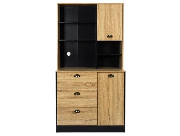 Buffet Vaisselier Multi-Rangement Aspect Bois - DINAR