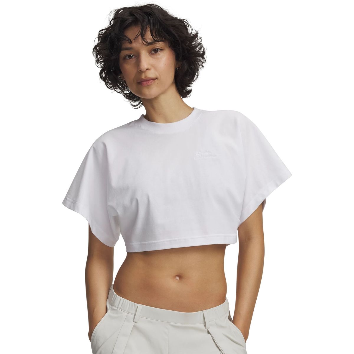Under Armour Cropped Script SS Tee white white (100) L 6009677-100-LG