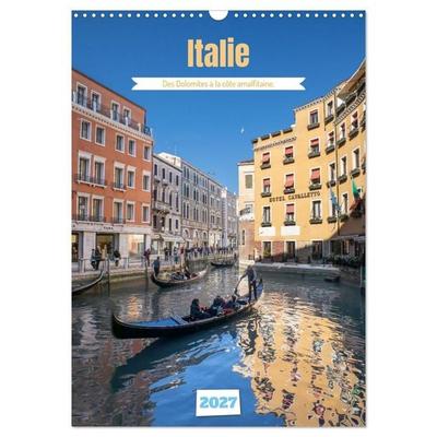 Italie - Des Dolomites à la côte amalfitaine (Calendrier mural 2027 DIN A3 horizontal), CALVENDO calendrier mensuel