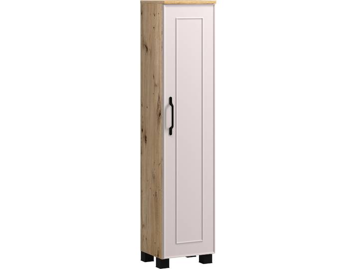 Midischrank WELLTIME CADIZ, gedämpfte Scharniere , kaschmir, B:30cm H:130cm T:35cm, MDF, Schränke, Midischrank