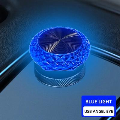 Uplift Treasures Mini USB LED Car Ambient Light Plug And Play blue