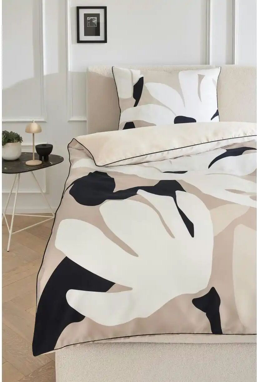 Musterring Satin Wende-Bettwäsche  Harmony ¦ beige ¦ Maße (cm): B: 135