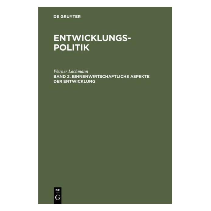 De Gruyter Lachmann,W.:Entwicklungspol.2 Binnenw. (Deutsch, Hardcover, Werner Lachmann) (67825779)